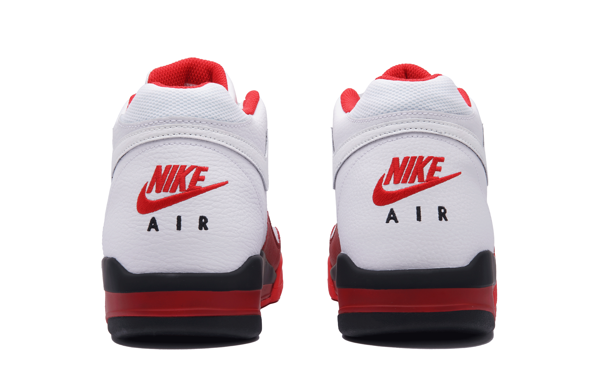 Nike Flight Legacy Rocket Mid top Vintage Basketball Shoes Unisex Red White