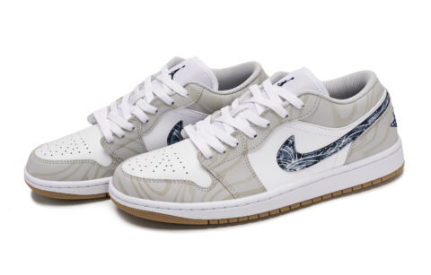 Jordan Air Jordan 1 Vintage Basketball Shoes Men’s Low Top Gray/White/Brown