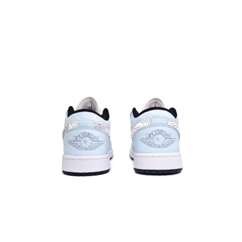 Jordan Air Jordan 1 Cloud Mystic Realm Leather Abrasion Resistant Abrasion Resistant Low top Vintage Basketball Shoes