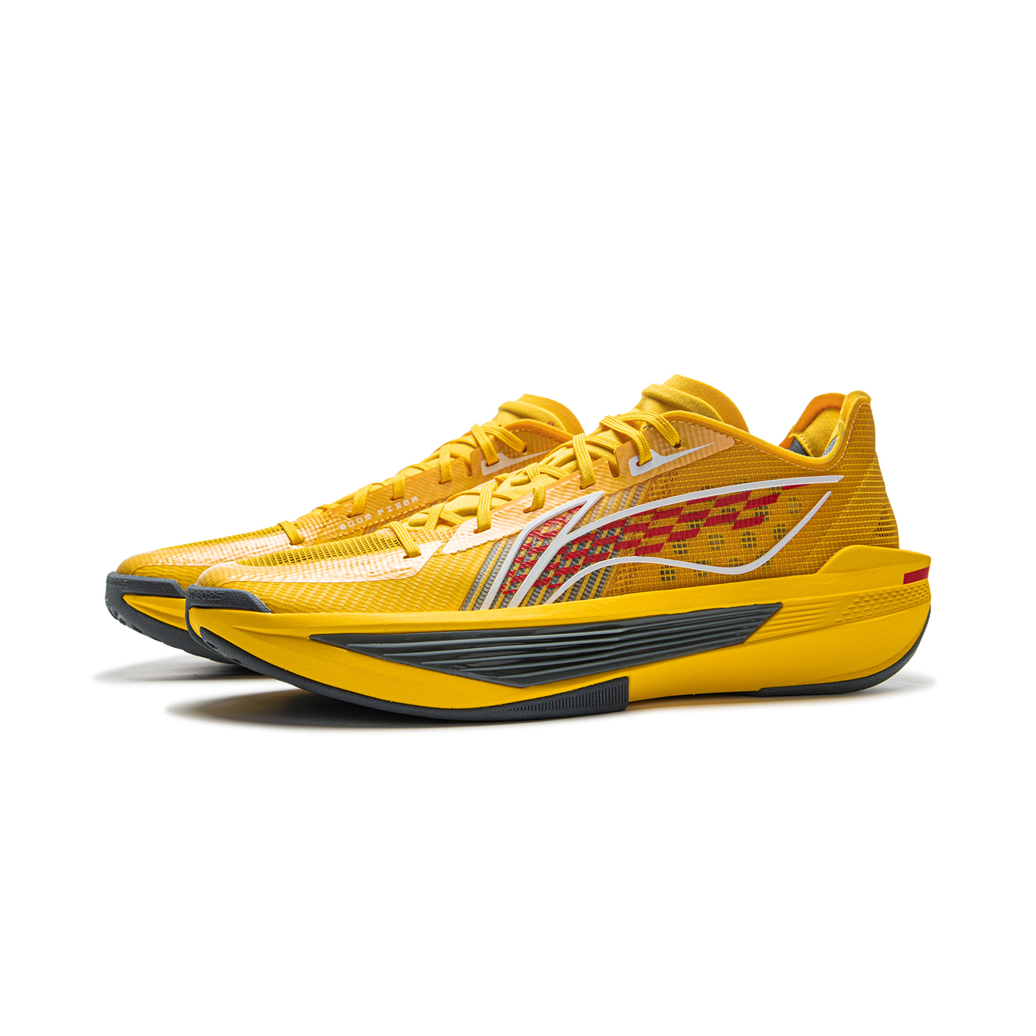 Li Ning ULTRALIGHT Cushioning Slip Resistant Abrasion Resistant Rebound Grip Low top Basketball Shoes Men’s Yellow