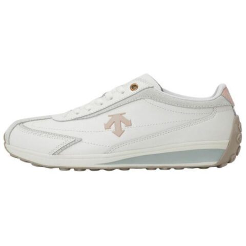 DESCENTE Cron Racer Slip Resistant Abrasion Resistant Low top Running Shoes Unisex White