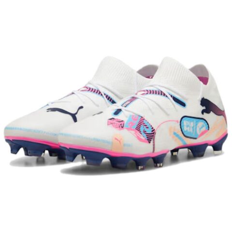 PUMA Future 7 Match Volume Up FG/AG ‘White Luminous Blue Pink’