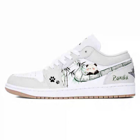 Jordan Air Jordan 1 Cushioning Slip Resistant Abrasion Resistant Low top Vintage Basketball Shoes Unisex Ecru