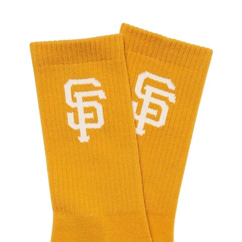 MLB Crew Socks Unisex Ginger Yellow
