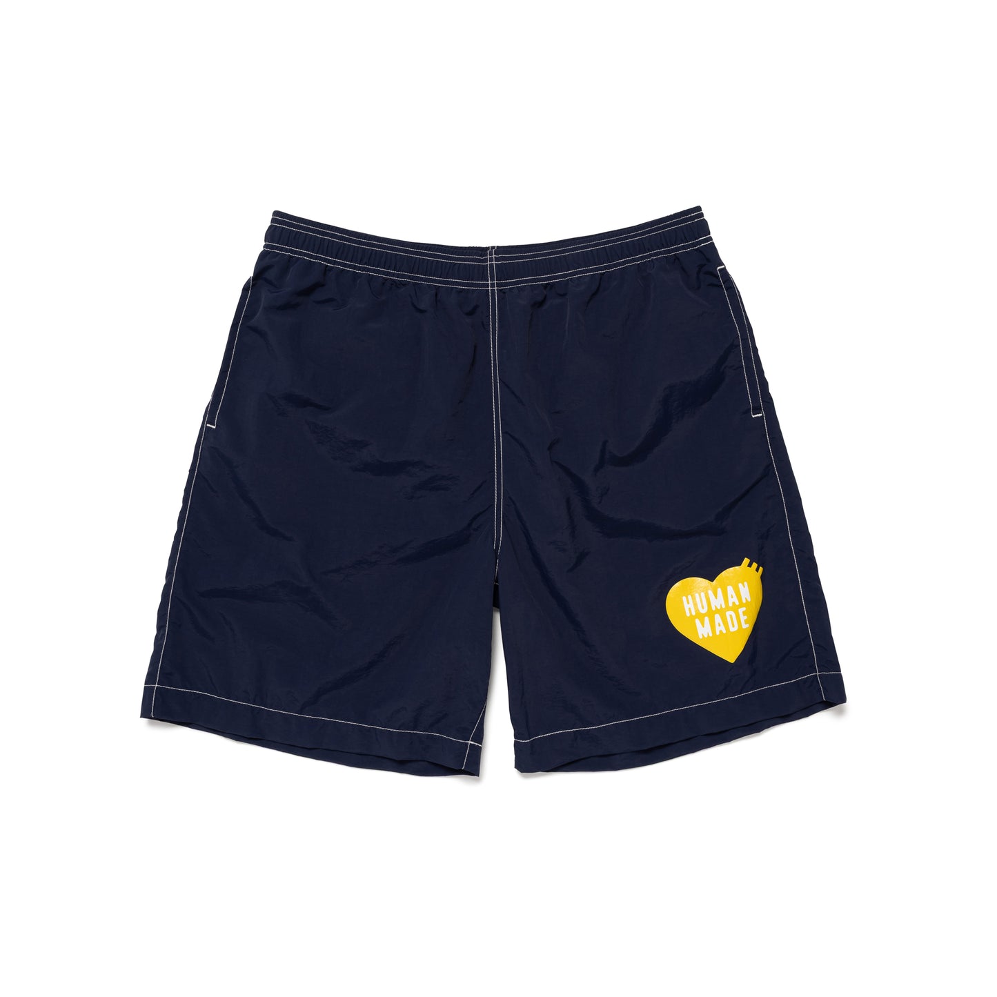 Human Made Heart-Logo Elasticated Waistband Swim Shorts