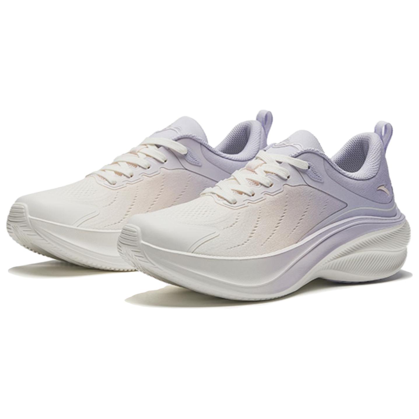 Anta Leaves Fabric Low top Running Shoes Women’s White Purple