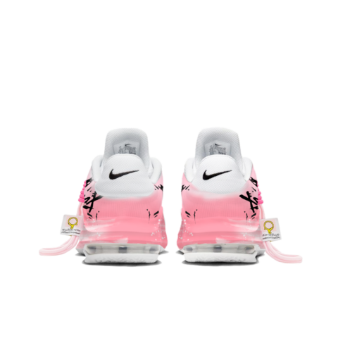 Nike Air Max Impact 4 Pink Cherry Blossom Swift Fashion Trend Mesh Mid top Basketball Shoes Unisex
