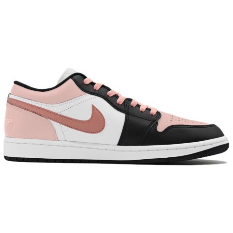 Jordan Air Jordan 1 Vintage Basketball Shoes Unisex Low Top Pink/White/Black