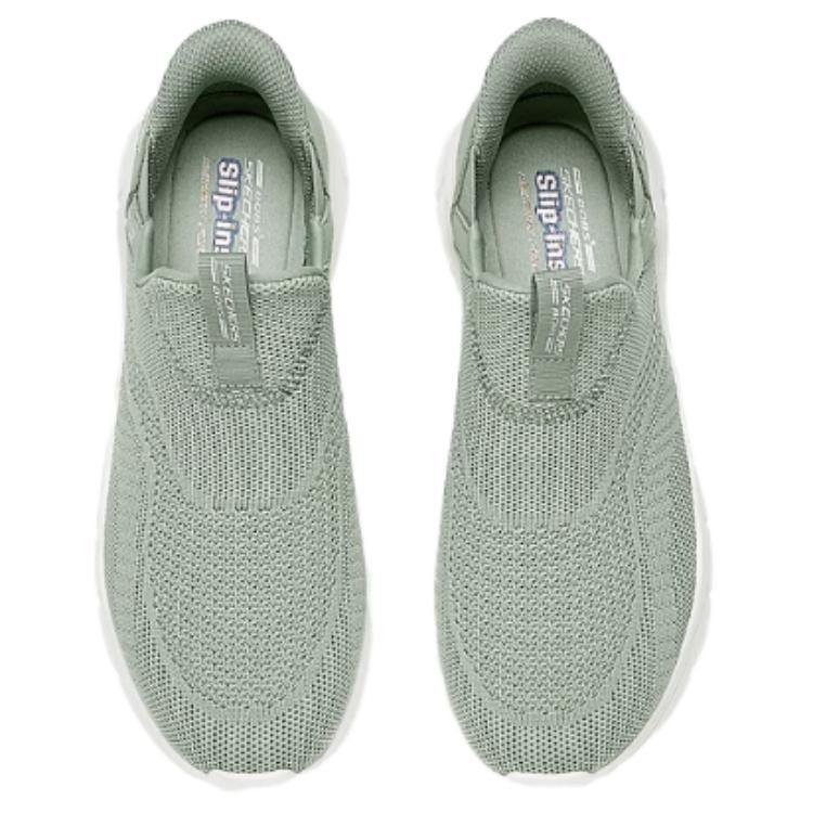 Skechers BOBS B FLEX Breathable And Lightweight Low top Casual Shoes Women’s Gray Green