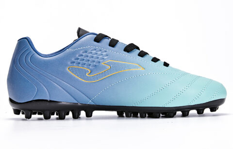 Joma Synthetic Leather MG Multi Ground Slip Resistant Abrasion Resistant MG Soccer Shoes Men’s Green Blue
