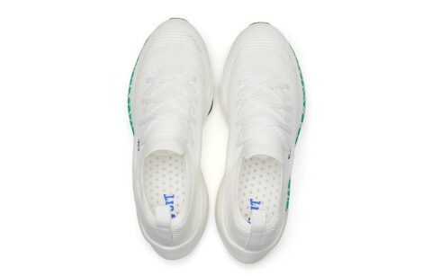 VOIT Running Shoes Unisex Low Top White/Green
