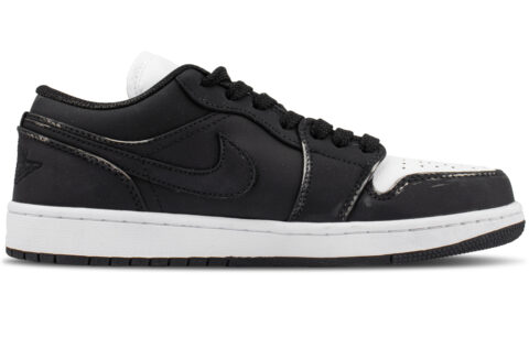 Jordan Air Jordan 1 Slip Resistant Abrasion Resistant Low top Vintage Basketball Shoes Unisex Black