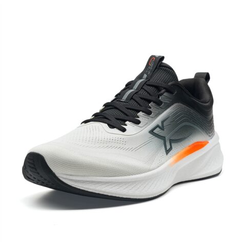 XTEP Abrasion Resistant Breathable Low top Casual Sprint City Commuting Running Shoes Men’s Black Sail White