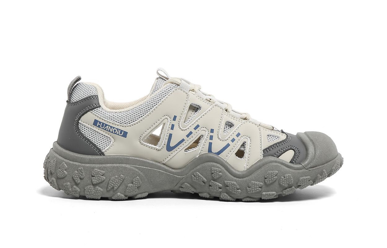 HUANQIU Slip Resistant, Abrasion Resistant, Breathable, Lightweight Low top Mountaineering Shoes Men’s Gray