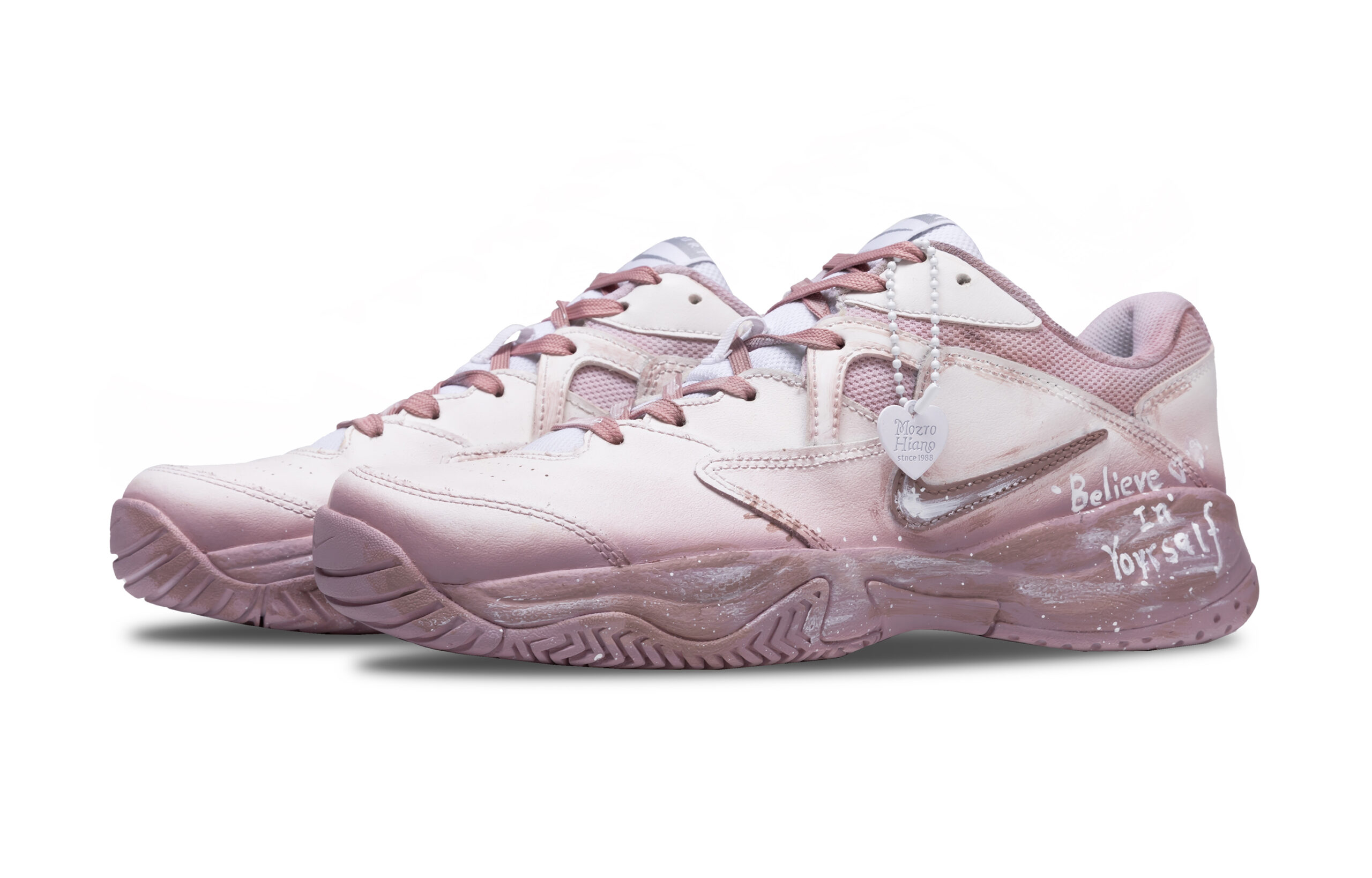 Nike Court Lite Love Confession Rose Synthetic Leather Abrasion Resistant Low top Tennis Shoes Women’s Pink