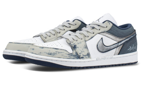 Jordan Air Jordan 1 Low top Vintage Basketball Shoes Unisex Ecru