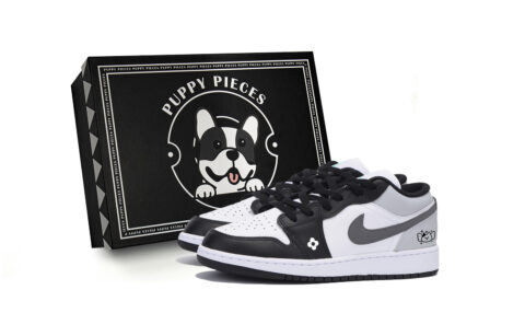Jordan Air Jordan 1 Sweet, Cool, And Vintage, Special Shoe Box Low top Vintage Basketball Shoes Men’s White Dark Gray