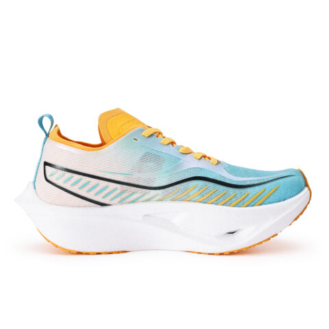 BYLEN Cushioning Slip Resistant Abrasion Resistant Low top Genuine Carbon Plate Running Shoes Unisex Orange With Seeds