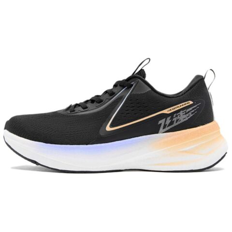 QIAODAN Swift Lite Cushioning, Wear Resistant Low top Casual Running Shoes Women’s Black White