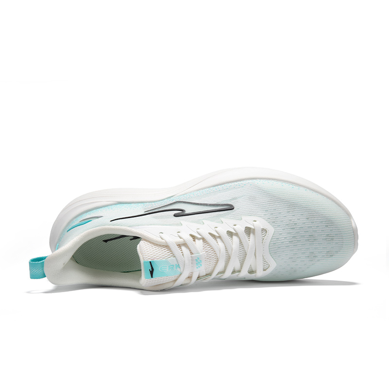 Erke Cushioning Breathable Lightweight Low top Casual Running Shoes Men’s Microcrystal White Mint Blue