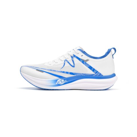 YINSUMAO 3.5 Training Track & Field Competition Running Shoes Unisex Blue And White Porcelain