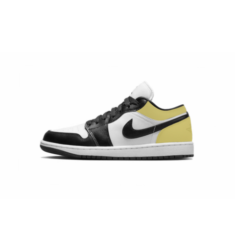 Jordan Air Jordan 1 Cushioning Slip Resistant Low top Vintage Basketball Shoes Women’s Yellow