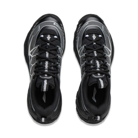 Li Ning Outdoor CF Tracing, Yijie 2.0 TPU Low top Hiking Shoes Unisex Black Silver