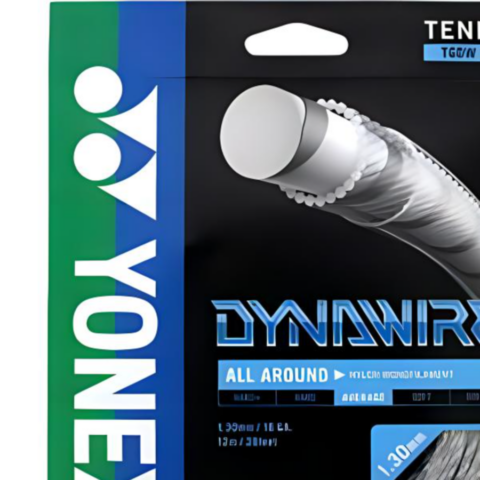 YONEX Tennis Racket Strings Nylon Unisex 12m White Silver