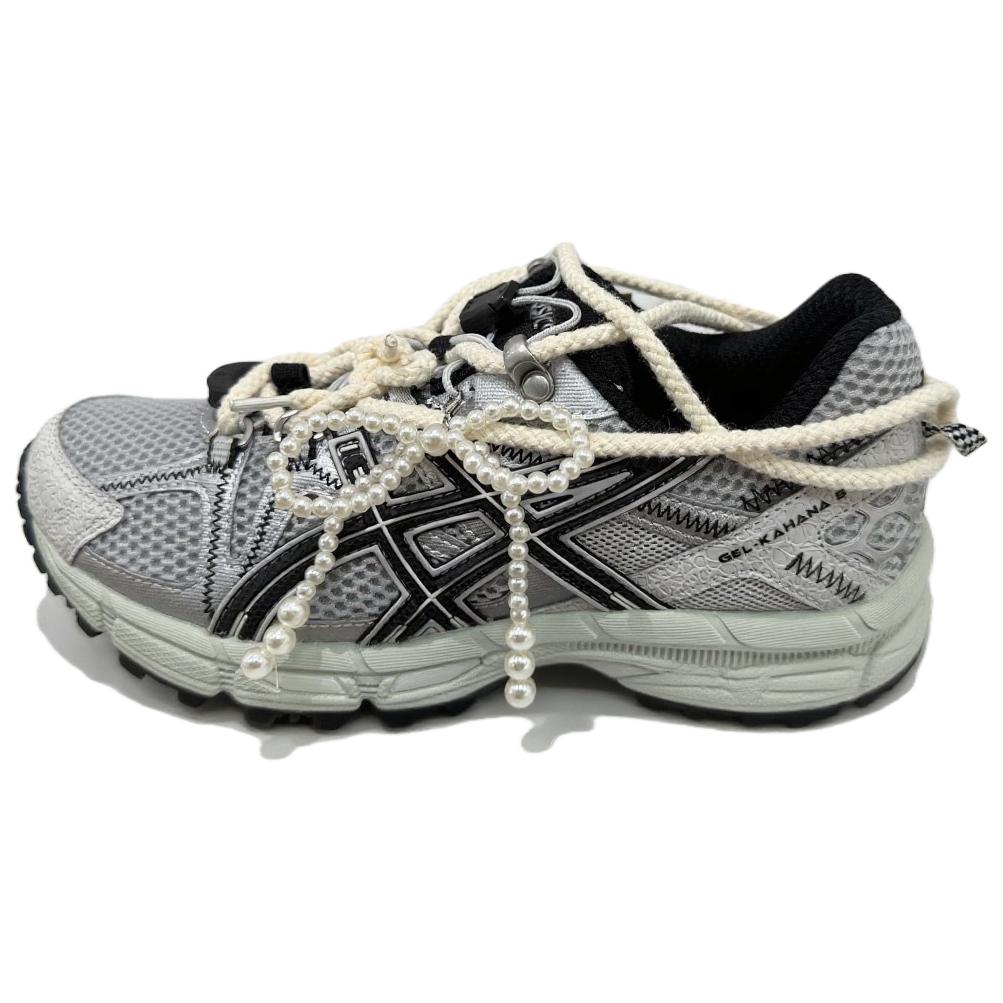 ASICS Lightweight Anti Slip Low top Casual Running Shoes Women’s Silver Gray