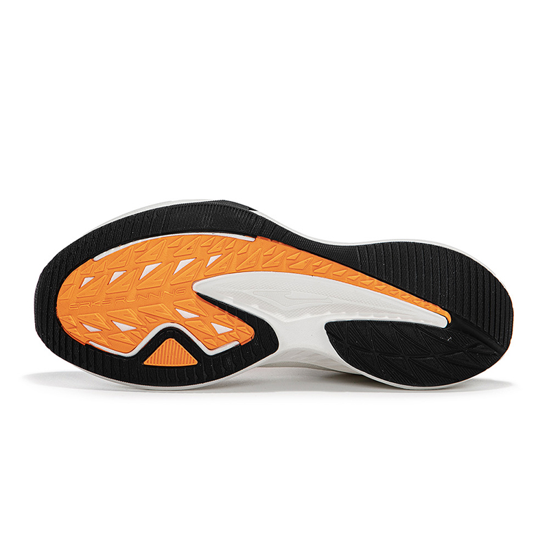 Erke Slip Resistant, Abrasion Resistant, Rebound Low top Long Distance Running Shoes Men’s White Black