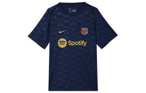 Nike Fc Barcelona Academy Pro Home Men’s Nike Dri-FIT Soccer Pre-Match Short-Sleeve Top