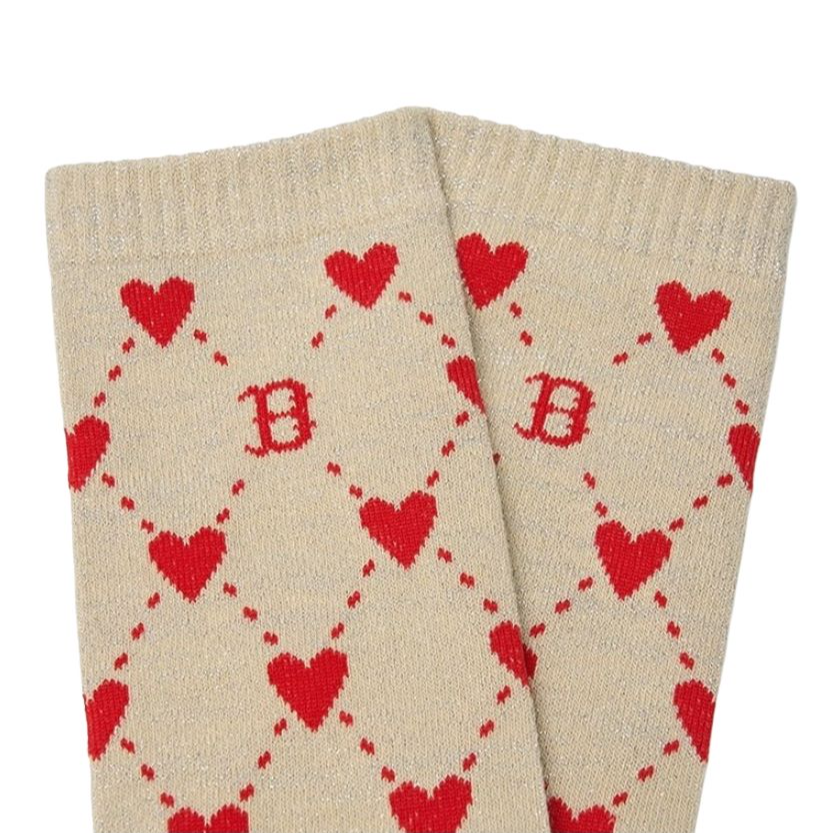 MLB Crew Socks Unisex Light Beige
