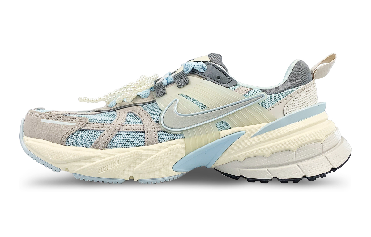 Nike V2K Run Abrasion Resistant Breathable Low top Running Shoes Women’s Blue Yellow