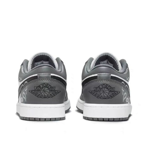 Jordan Air Jordan 1 Vintage Basketball Shoes Unisex Low Top White/Gray