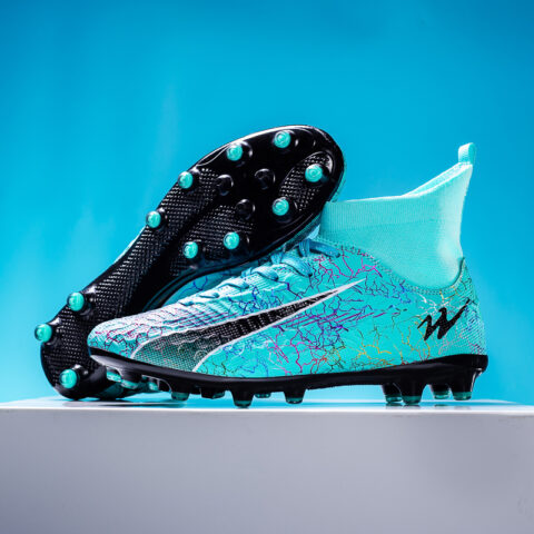 DOUBLE STAR 88 Cushioning Slip Resistant Cushioning Slip Resistant Soccer Shoes Unisex Aqua