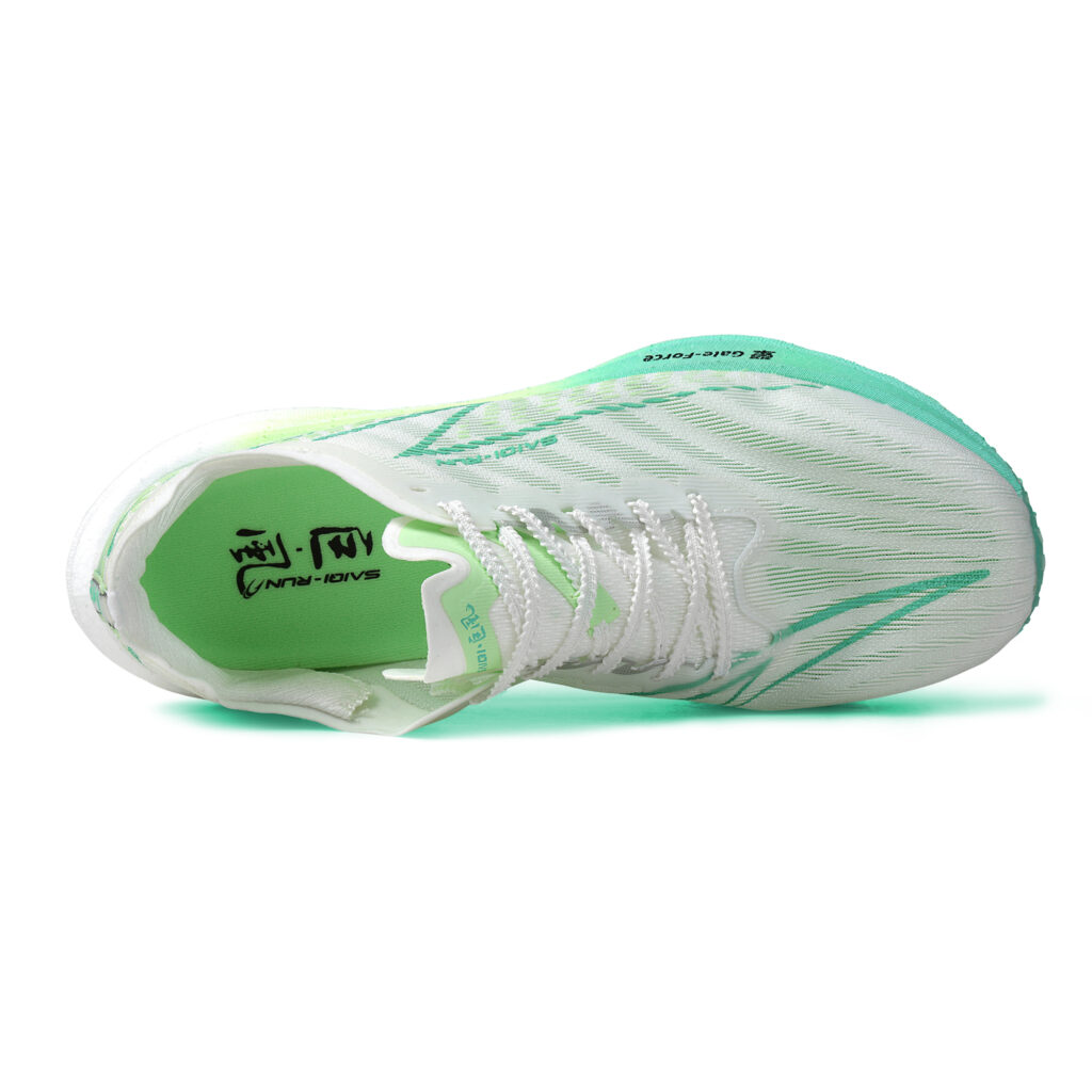 SAIQI Low top Hui Technology Sprint Running Shoes Unisex Mint Breeze