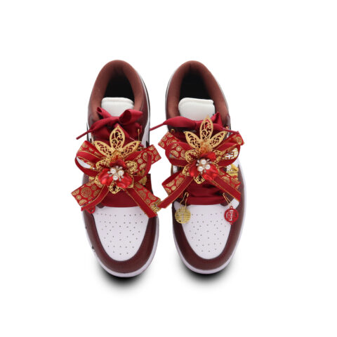 Jordan Air Jordan 1 Starry Sky Love 2.0 Leather Lightweight Low top Vintage Basketball Shoes Unisex