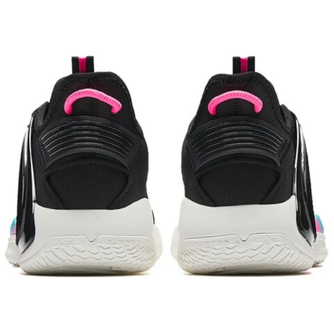 CHAOJIANTA Slip Resistant, Abrasion Resistant, Breathable Low top Basketball Shoes Men’s Black Cyan