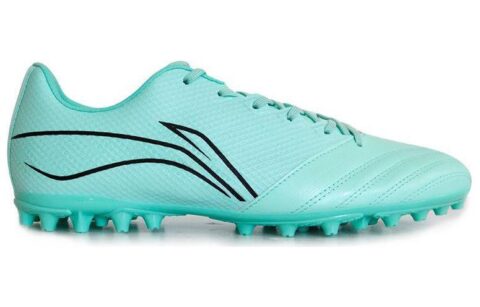 Li Ning AG Artificial Ground Synthetic Leather Soccer Shoes Men’s Ice Green