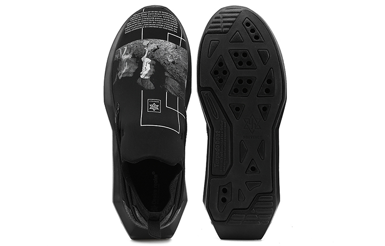 NORVINCY Cushioning Abrasion Resistant Slip Resistant Low top Running Shoes Unisex Black