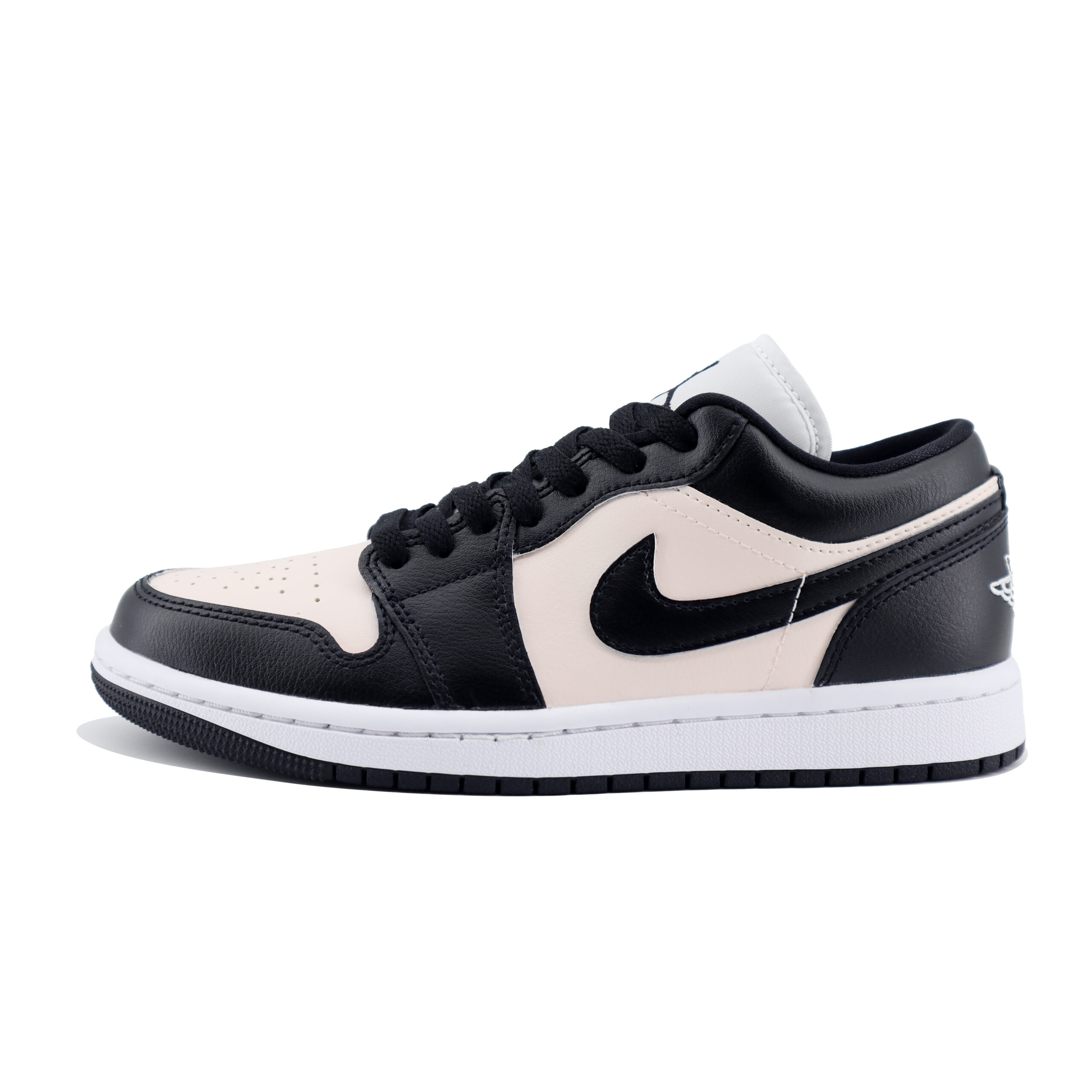 Jordan Air Jordan 1 Chuangyi Slip Resistant Abrasion Resistant Low top Vintage Basketball Shoes Unisex Black Pink