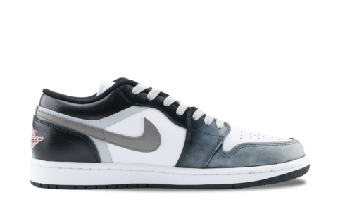 Jordan Air Jordan 1 Keel Abrasion Resistant Low top Vintage Basketball Shoes Unisex Dark Gray
