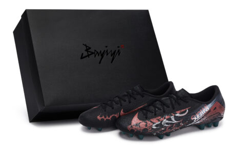 Nike Mercurial Vapor 16 Abrasion Resistant Soccer Shoes Unisex Black Red