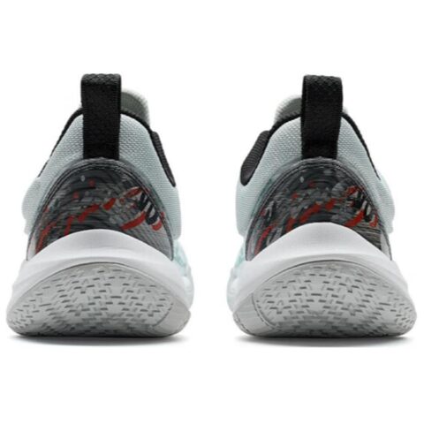 XTEP Slip Resistant, Abrasion Resistant, Breathable Low top Basketball Shoes Men’s Gray Green