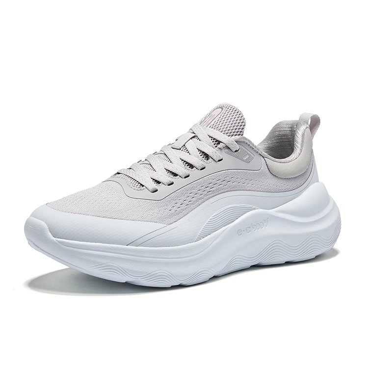 Erke Cushioning Rebound Slip Resistant Low top Training City Commuting Running Shoes Women’s Mist Gray Mist Gray