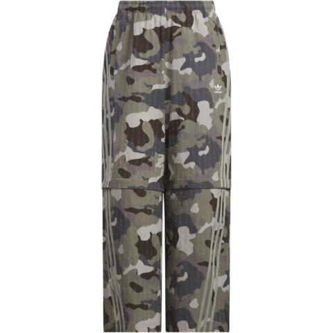 Adidas Originals ADILENIUM CAMO TRACK TRACKSUIT BOTTOMS Sports Pants Unisex Strata Olive Green