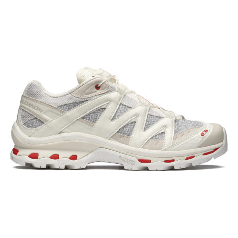 SALOMON CNY Coverage Support Abrasion Resistant Low top Running Shoes Unisex Vanilla Earth Gray Fire Red