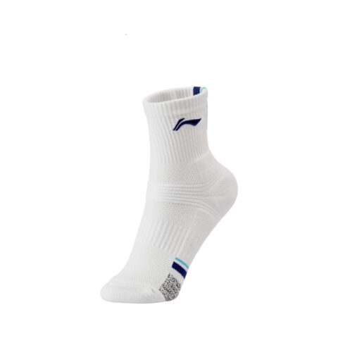 Li Ning Badminton Collection Badminton Socks Women's 1 Pack White Blue
