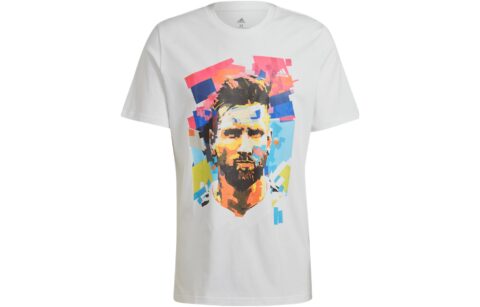 Adidas Messi Soccer Jerseys Men's White Moderate Straight Fit