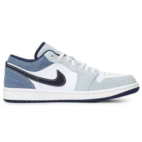 Jordan Air Jordan 1 Vintage Basketball Shoes Men’s Low Top White/Blue